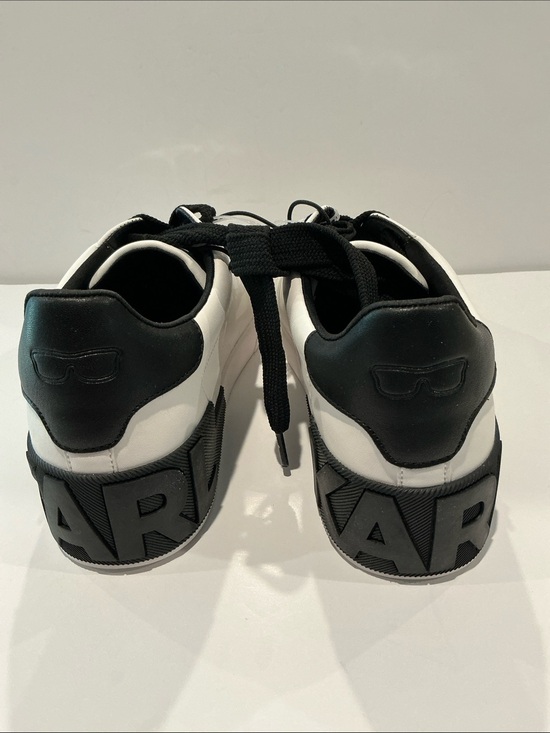 Georgia Lace Up Sneaker | Sneakers | Karl Lagerfeld Paris NWT Karl Lagerfeld Women’s Black & White Silvertone and Jeweled Sneakers.